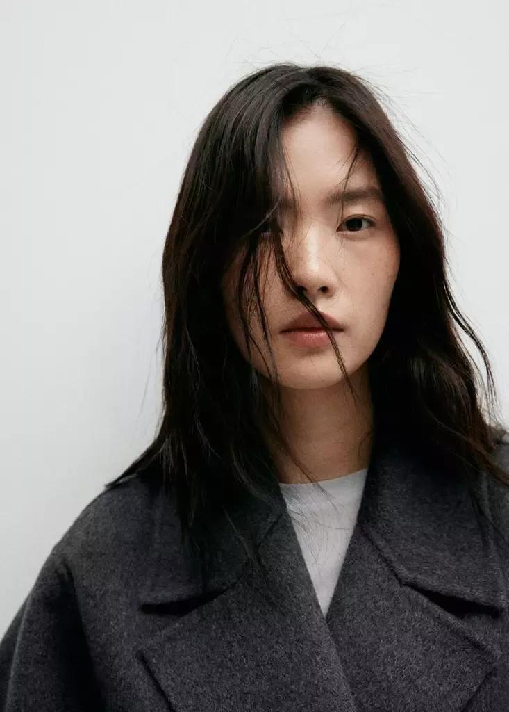 Grey Handmade Oversized Wool Coat, Dark Grey, large image number 3