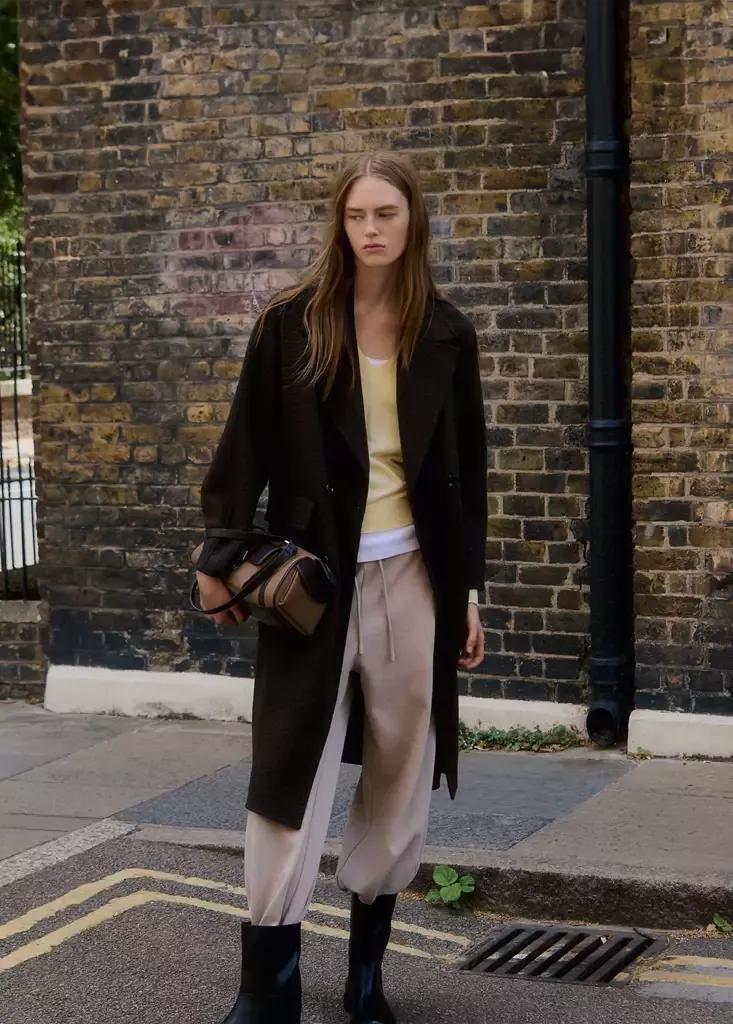 Brown Handmade Oversized Wool Coat, Dark Brown, medium