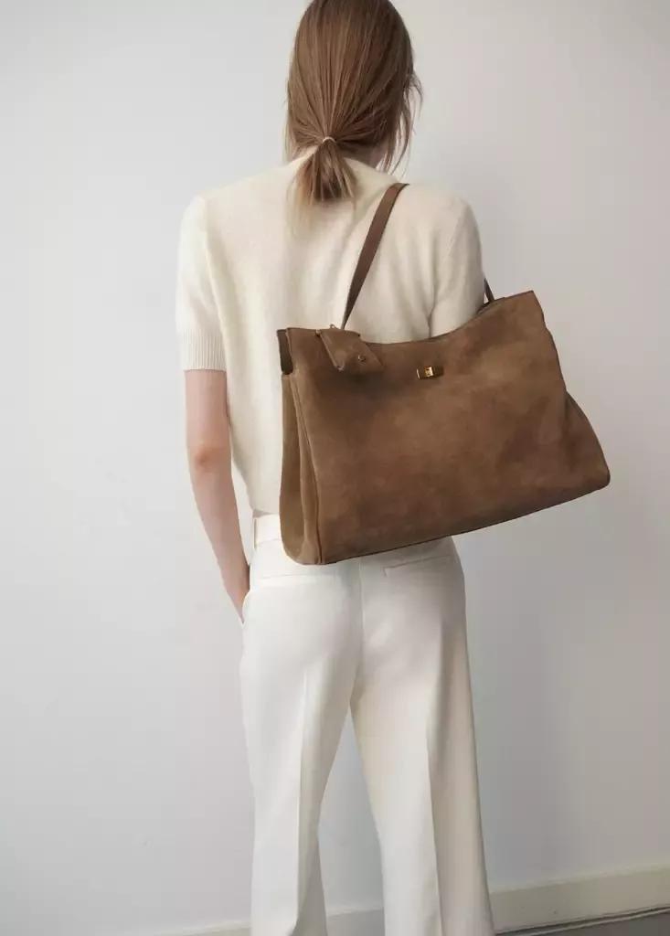 White Wool Short-Sleeved Sweater, White, large image number 2