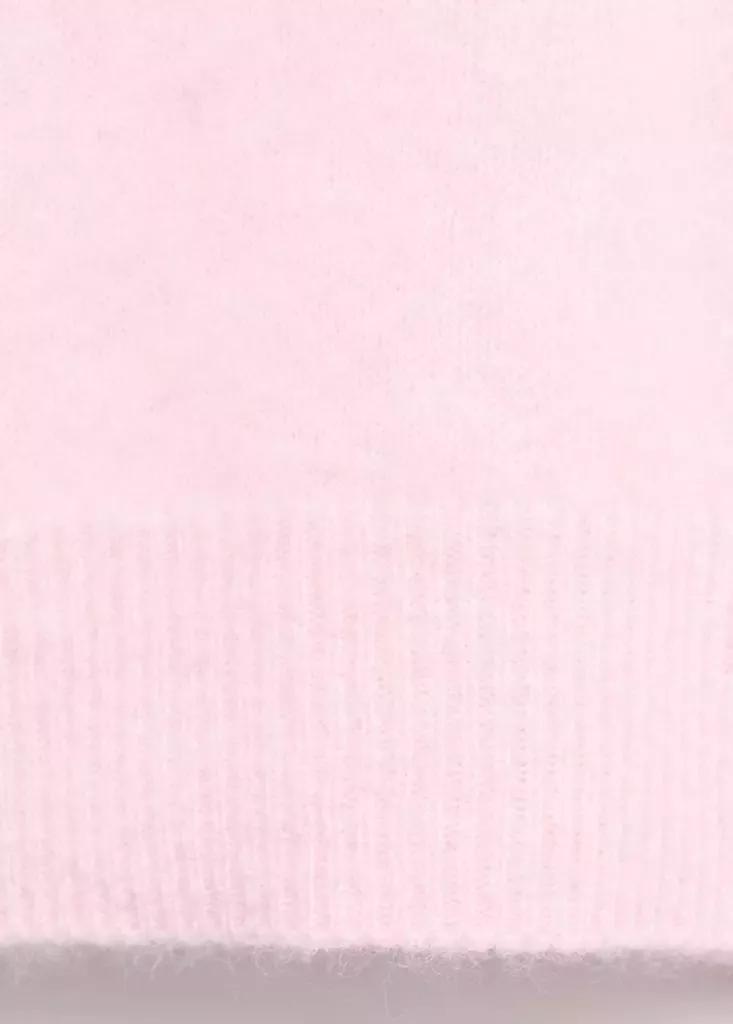 Pink Wool Short-Sleeved Sweater, Light-Pastel Pink, large image number 6
