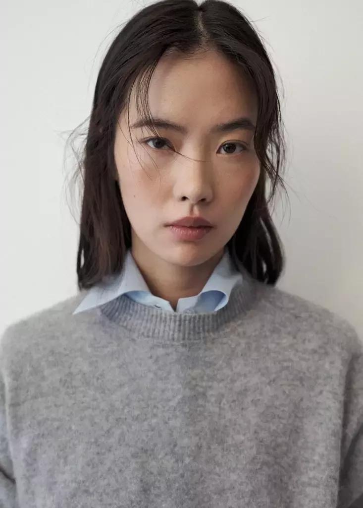 Grey 100% Brushed Wool Jumper, Dark Grey, large image number 3