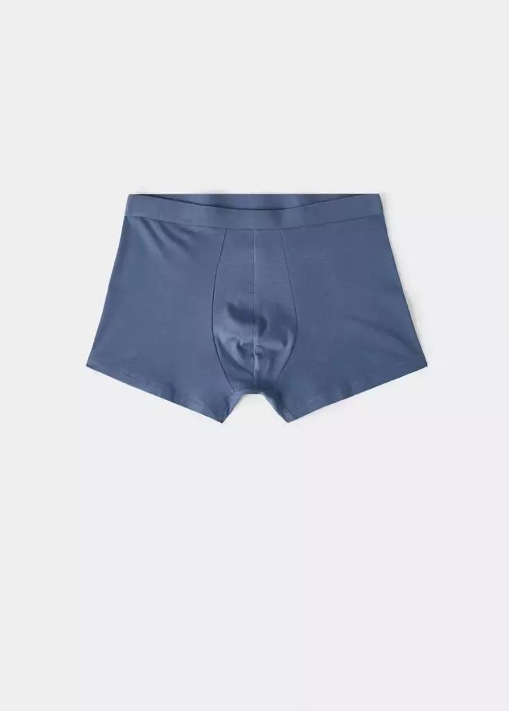 MEDIUM BLUE Pack of 3 cotton combination briefs, Medium Blue, large image number 7