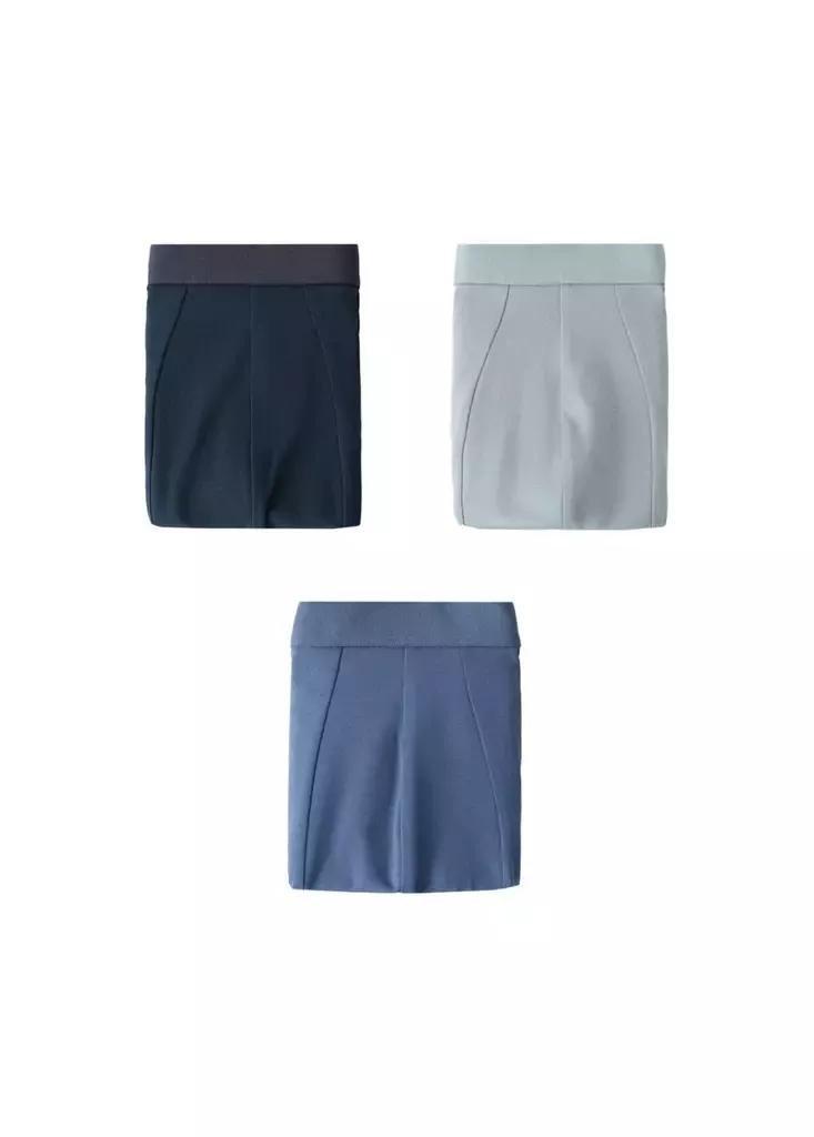 MEDIUM BLUE Pack of 3 cotton combination briefs, Medium Blue, large image number 9