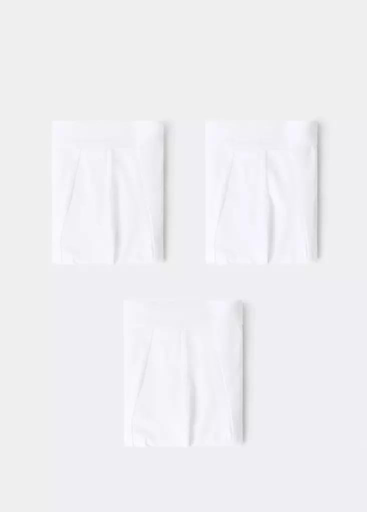 WHITE 3-pack cotton underpants, White, large image number 4