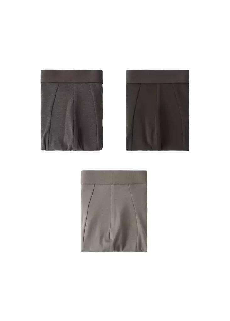 Brown Cotton Combination Briefs, Set Of 3, Brown, large image number 9