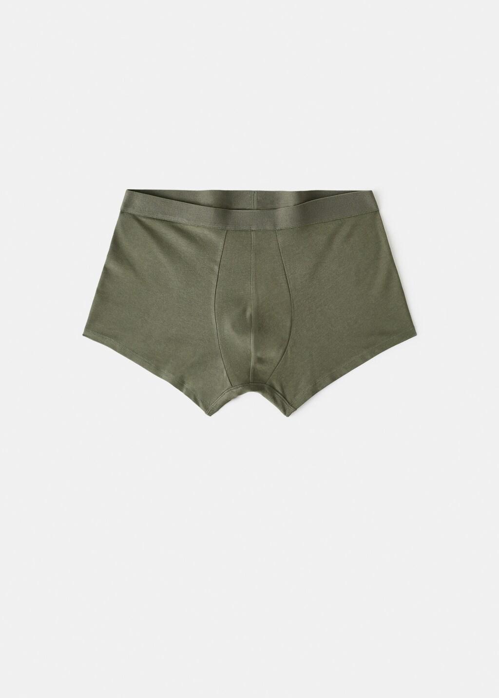 Khaki Cotton Underpants, Set Of 3, Beige - Khaki, large image number 0
