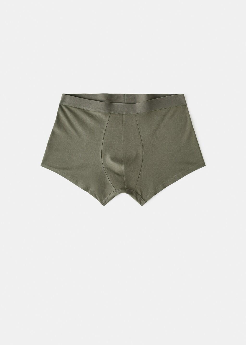 Khaki Cotton Underpants, Set Of 3, Beige - Khaki, large image number 1