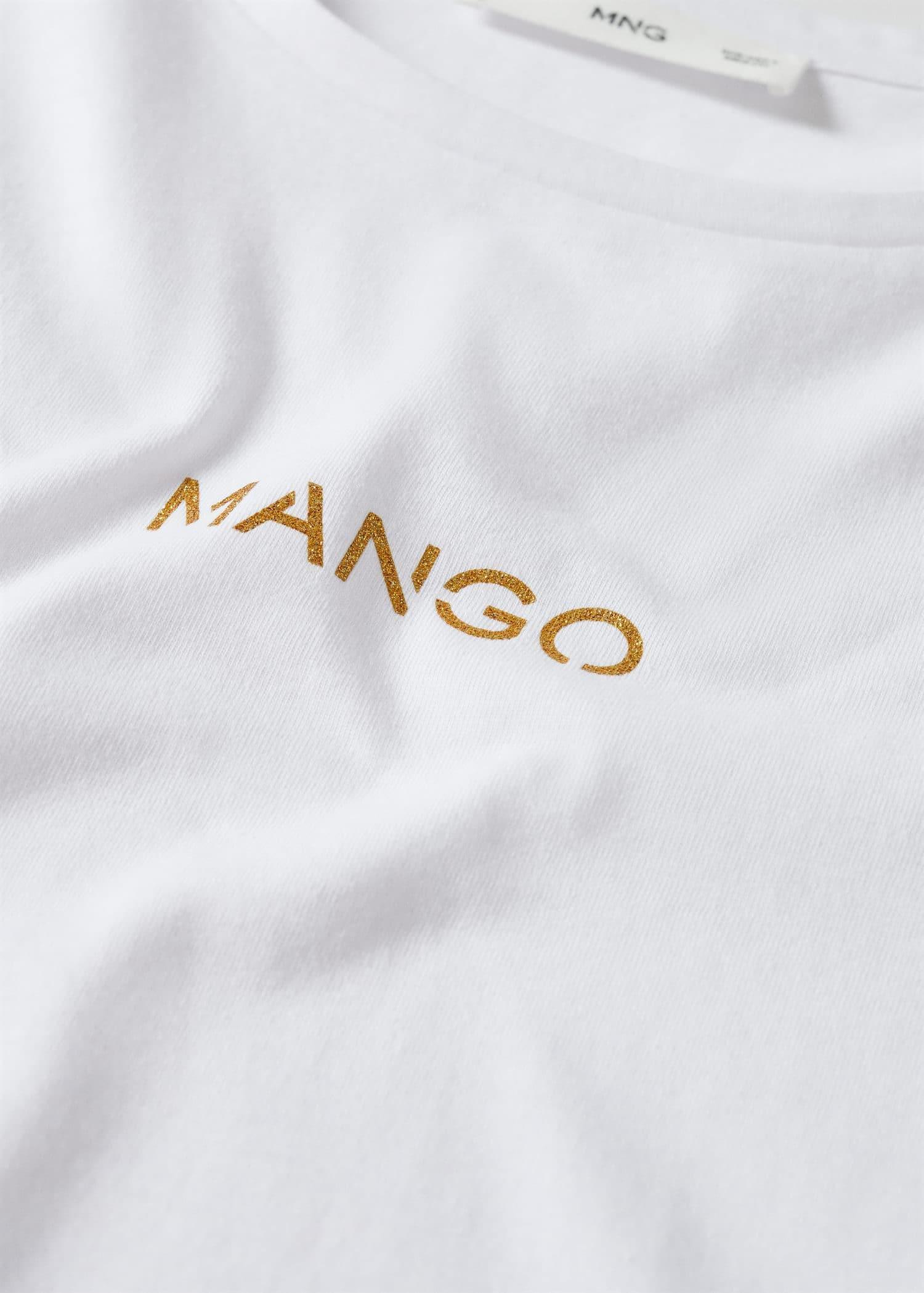 white Metallic logo T-shirt, , large image number 1