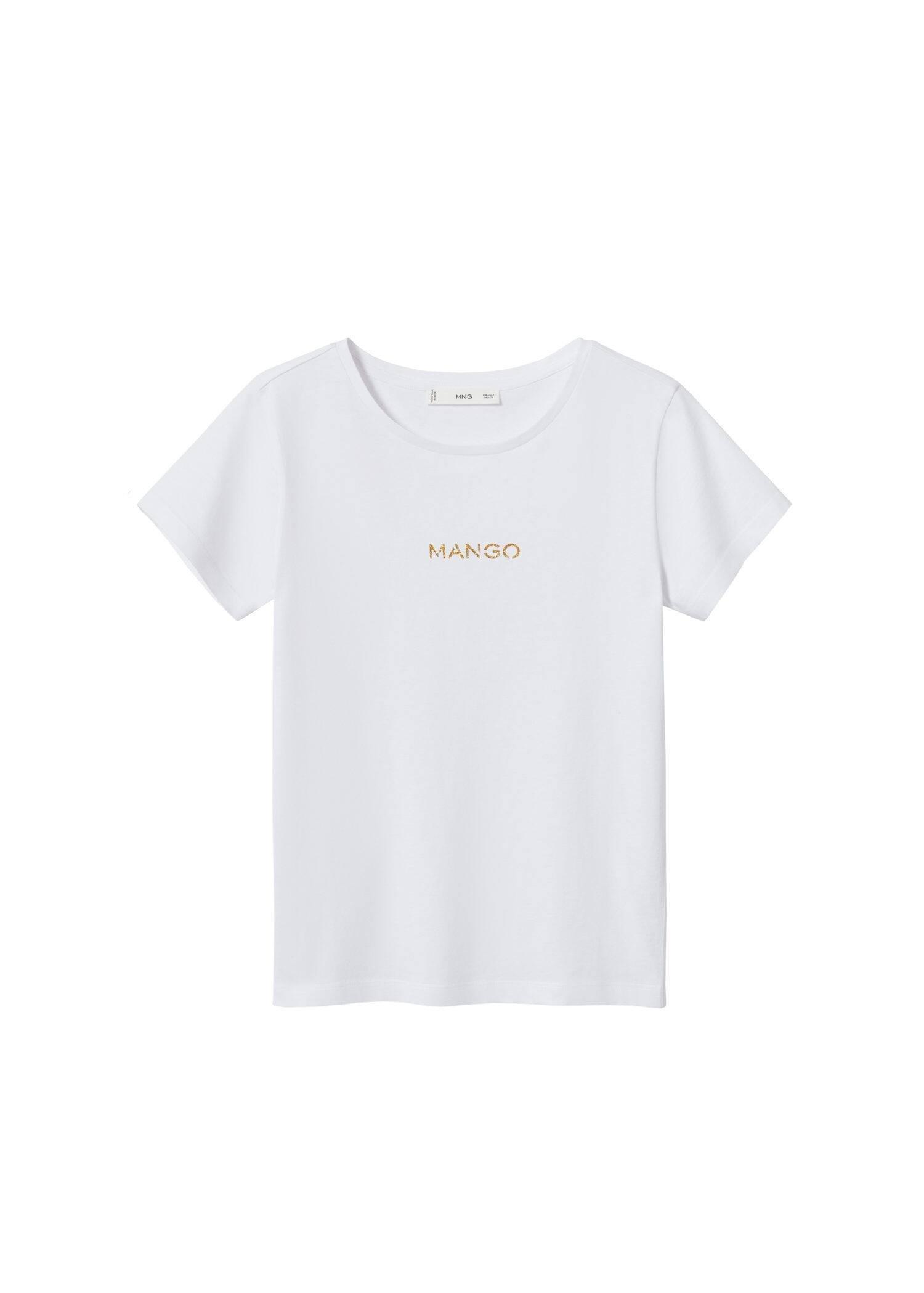white Metallic logo T-shirt, , large image number 2