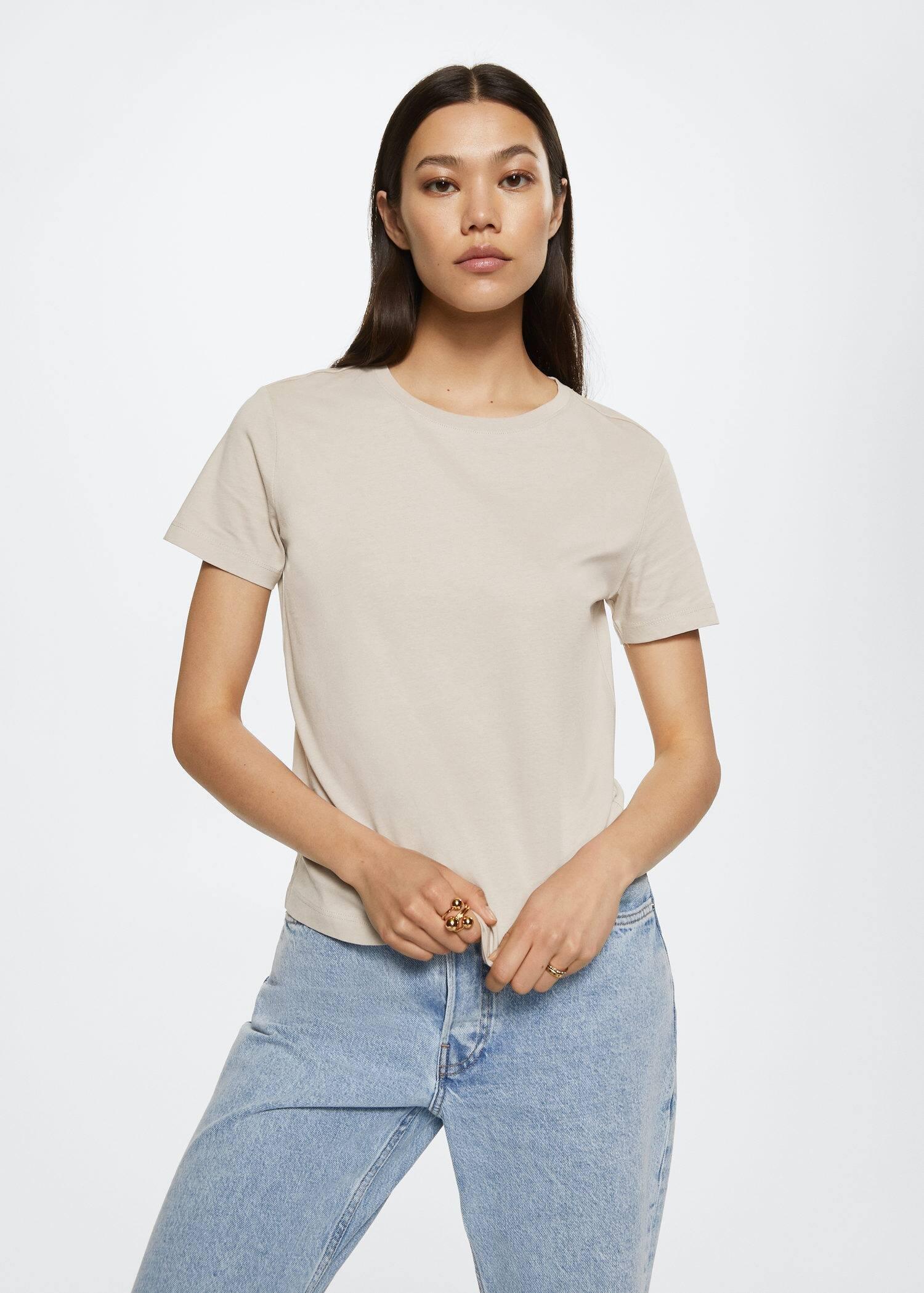 Lt Pastel Grey 100% Cotton T-Shirt, , large image number 3