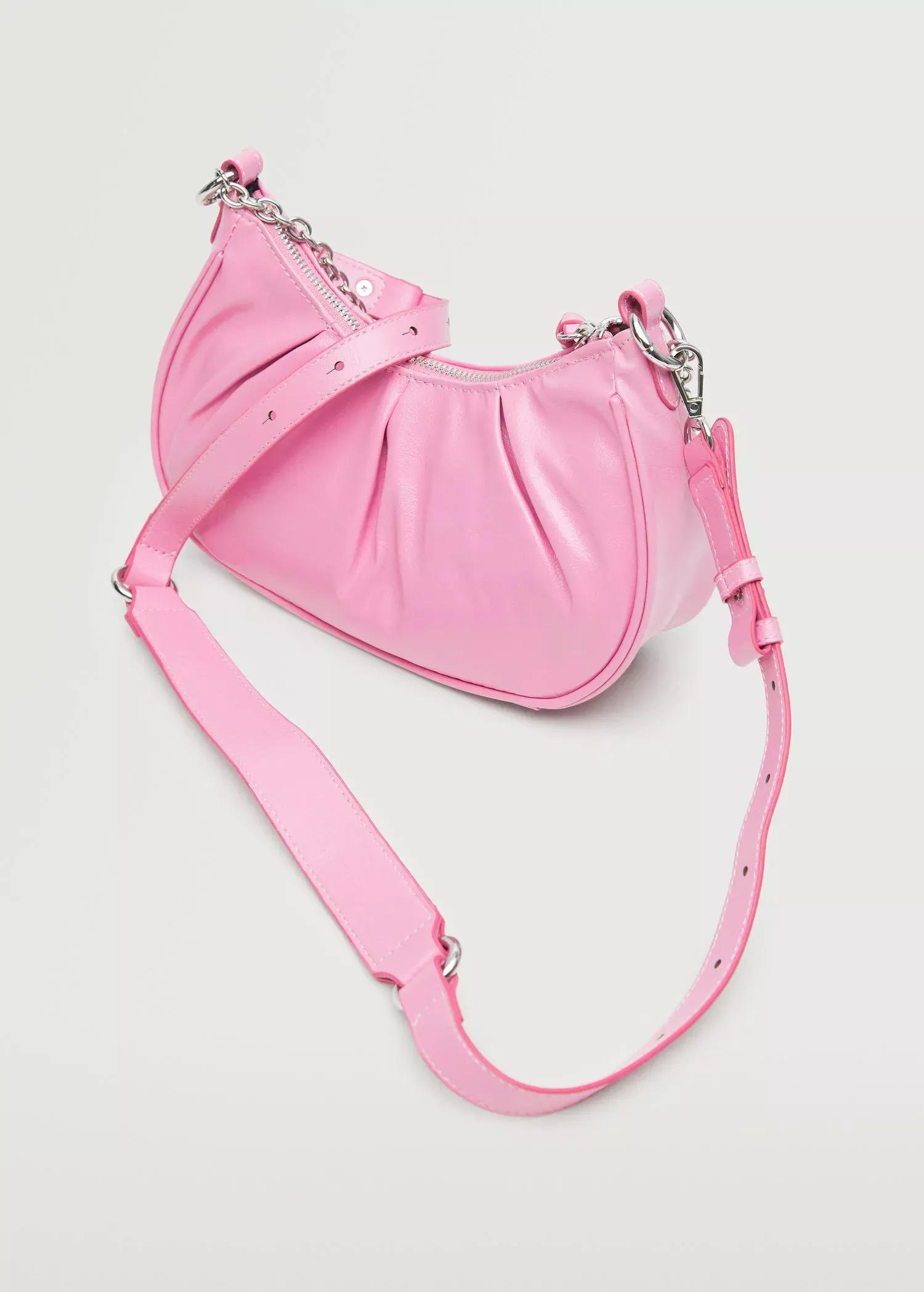 medium pink Chain cross body bag, , large image number 1