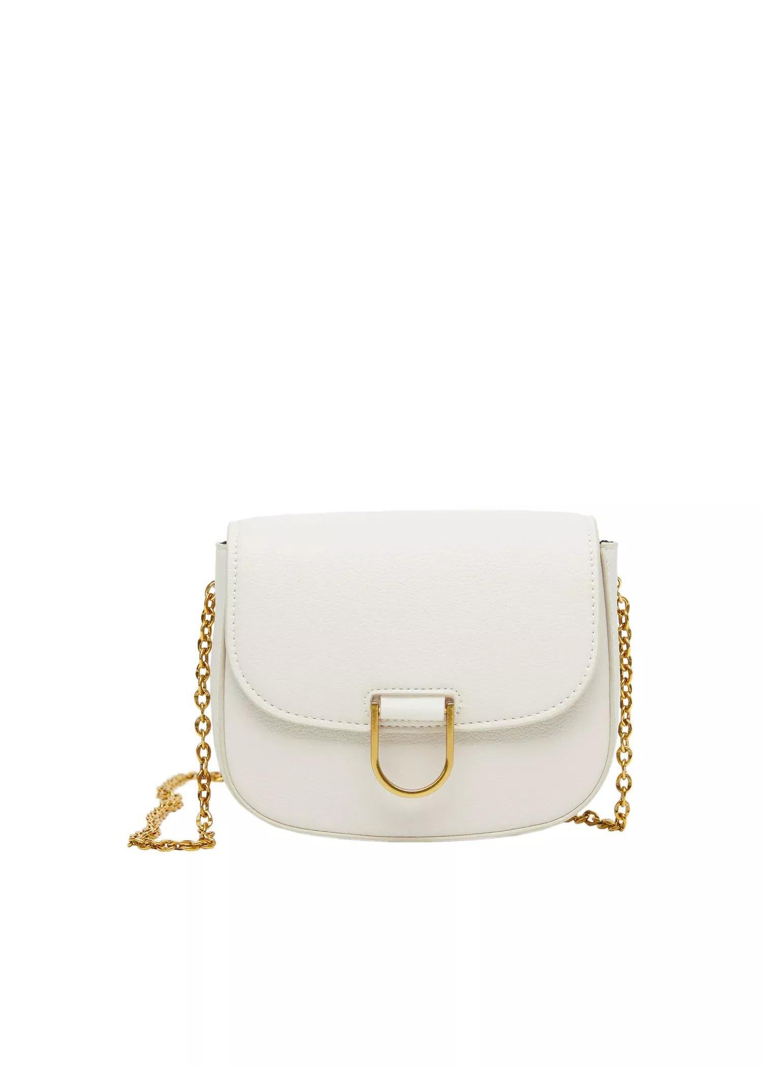 natural white Flap chain bag, , large image number 0