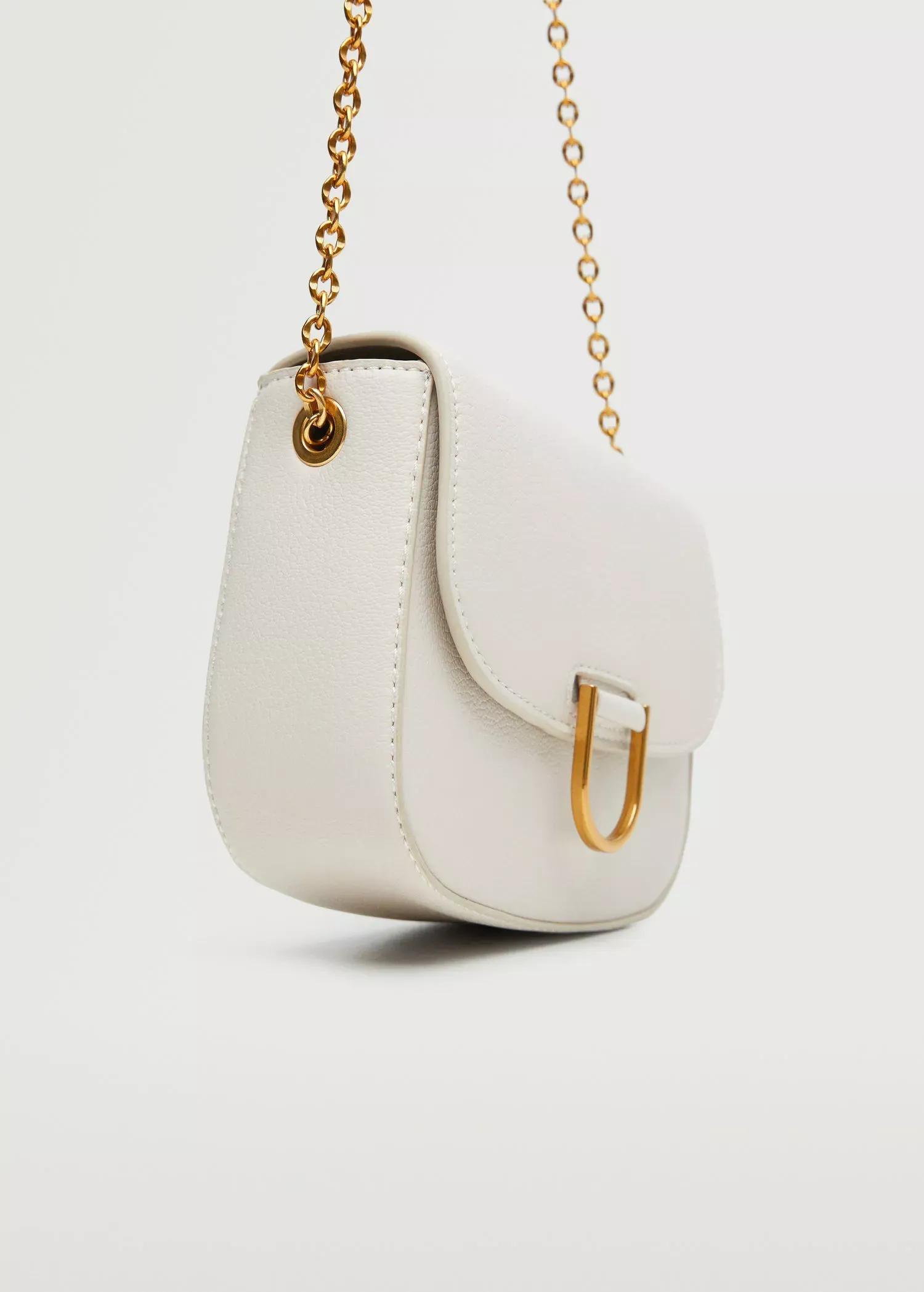 natural white Flap chain bag, , large image number 1