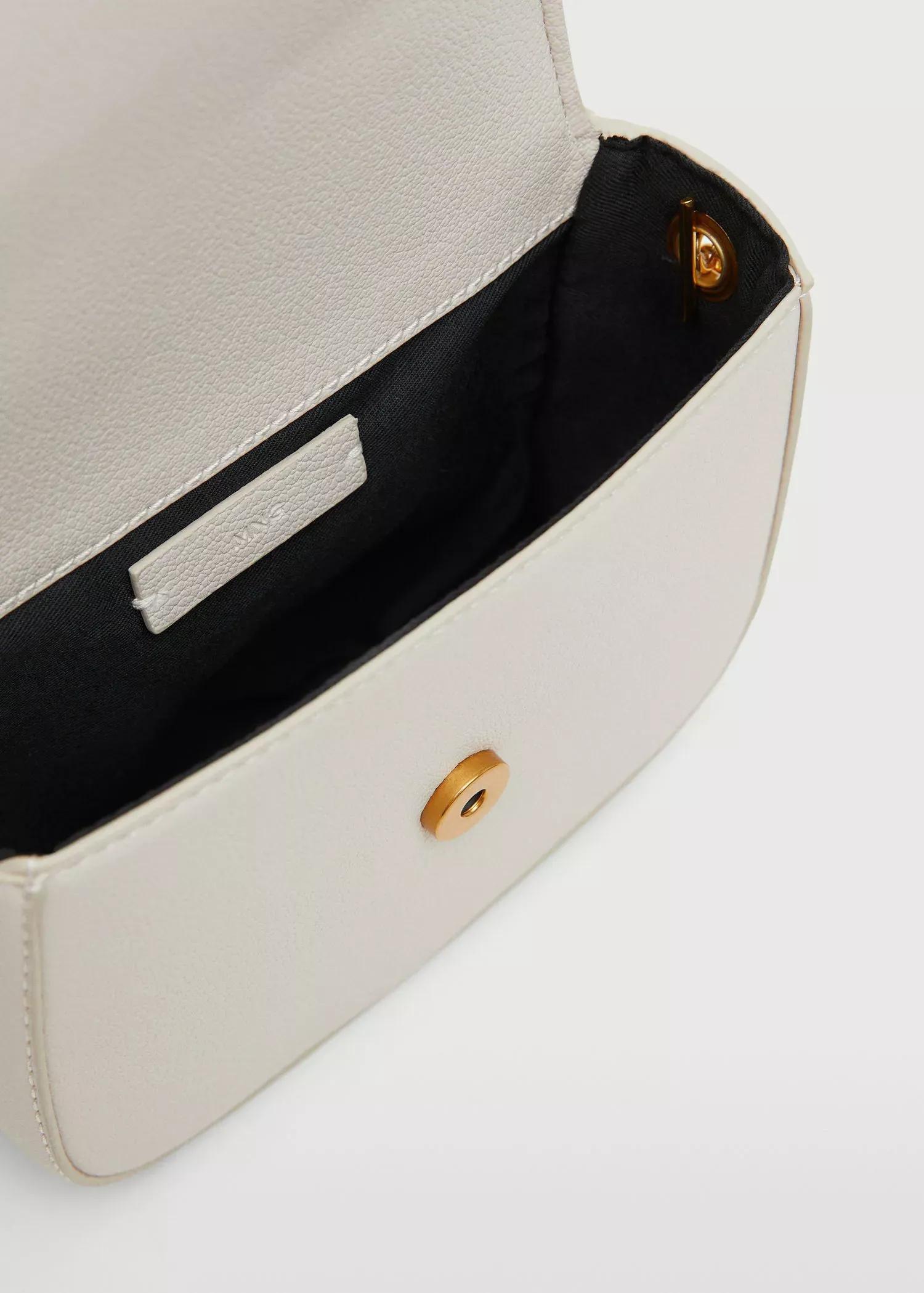 natural white Flap chain bag, , large image number 2
