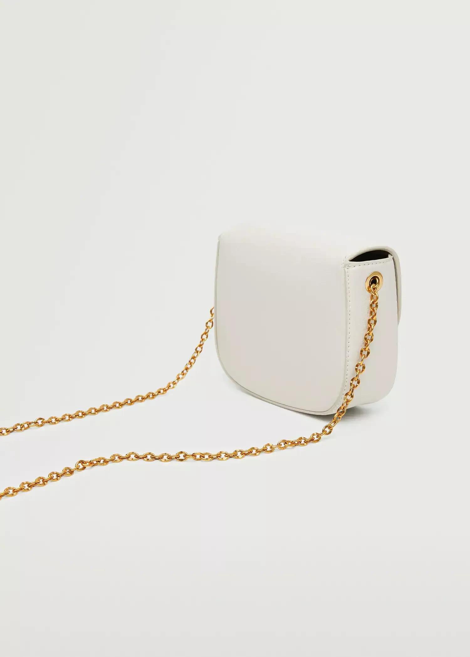 natural white Flap chain bag, , large image number 3