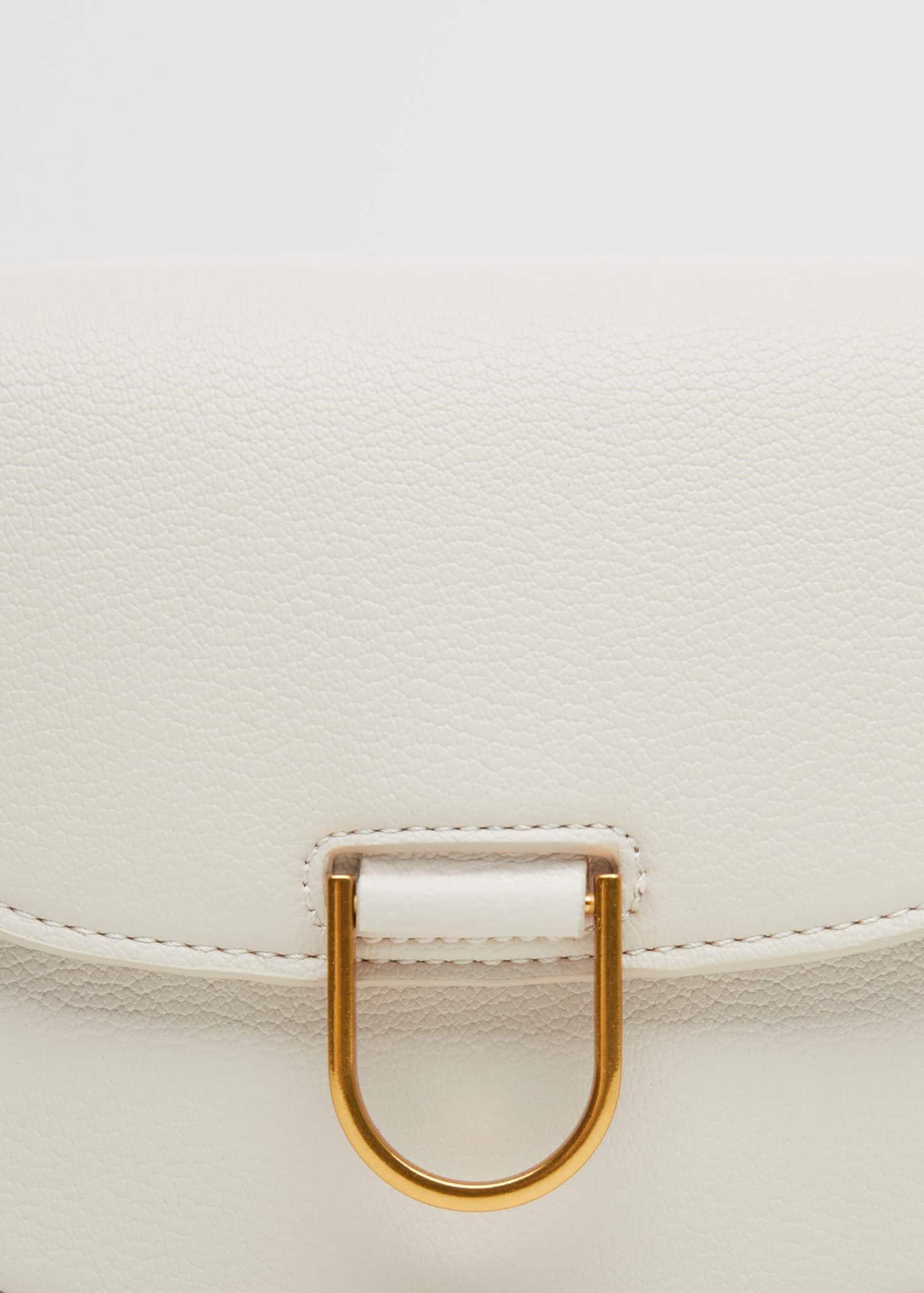 natural white Flap chain bag, , large image number 4