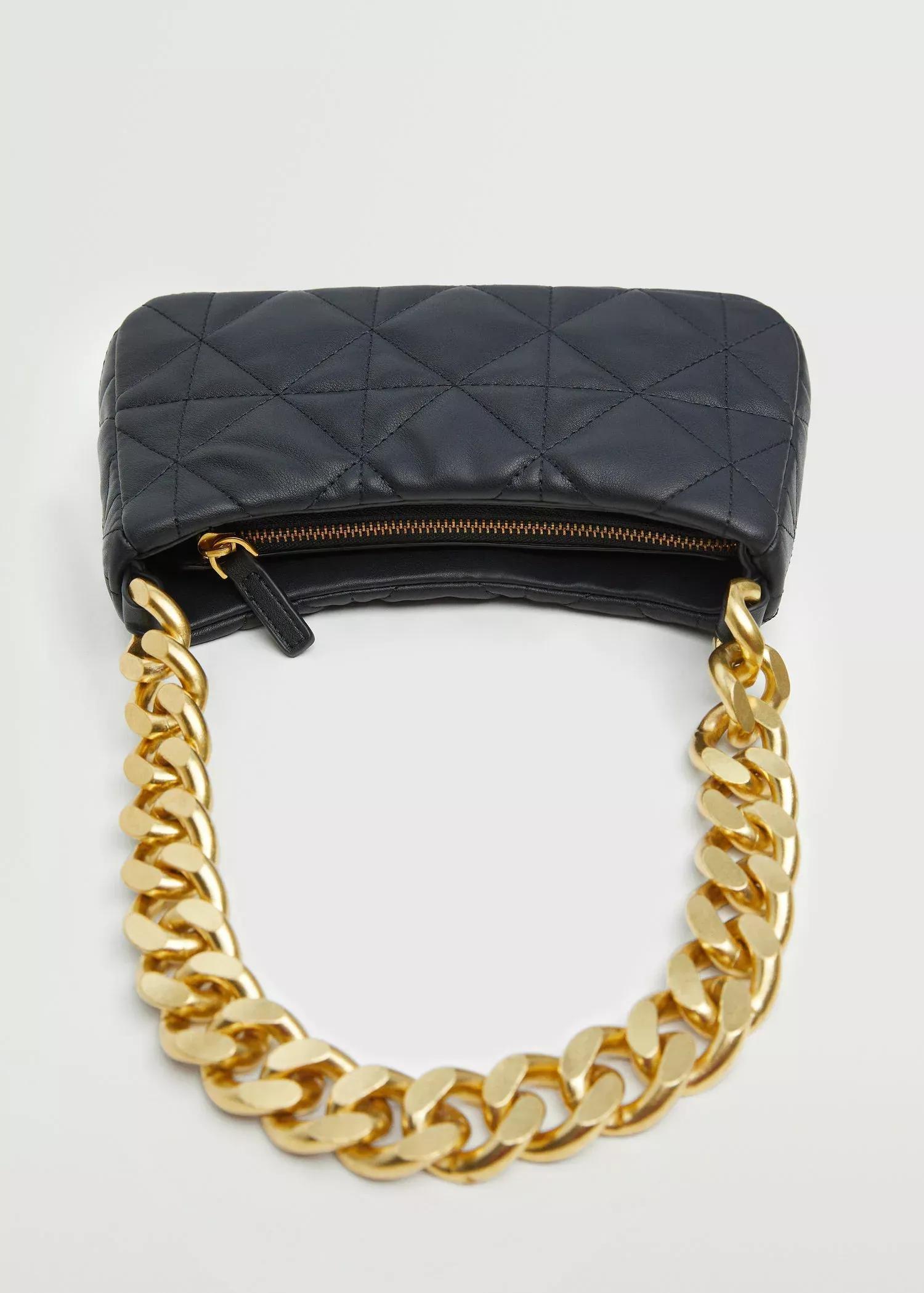 black Quilted chain bag, , large image number 1