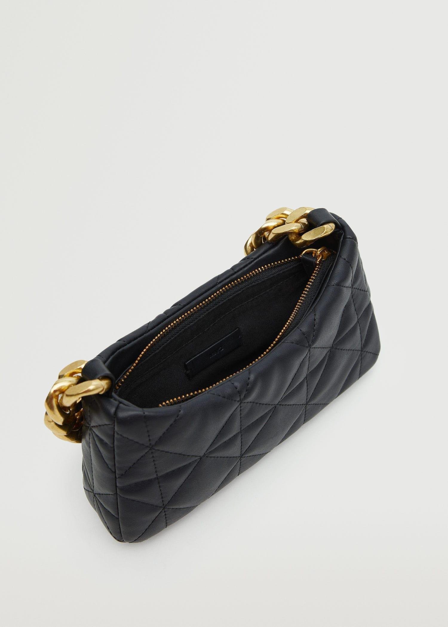 black Quilted chain bag, , large image number 2