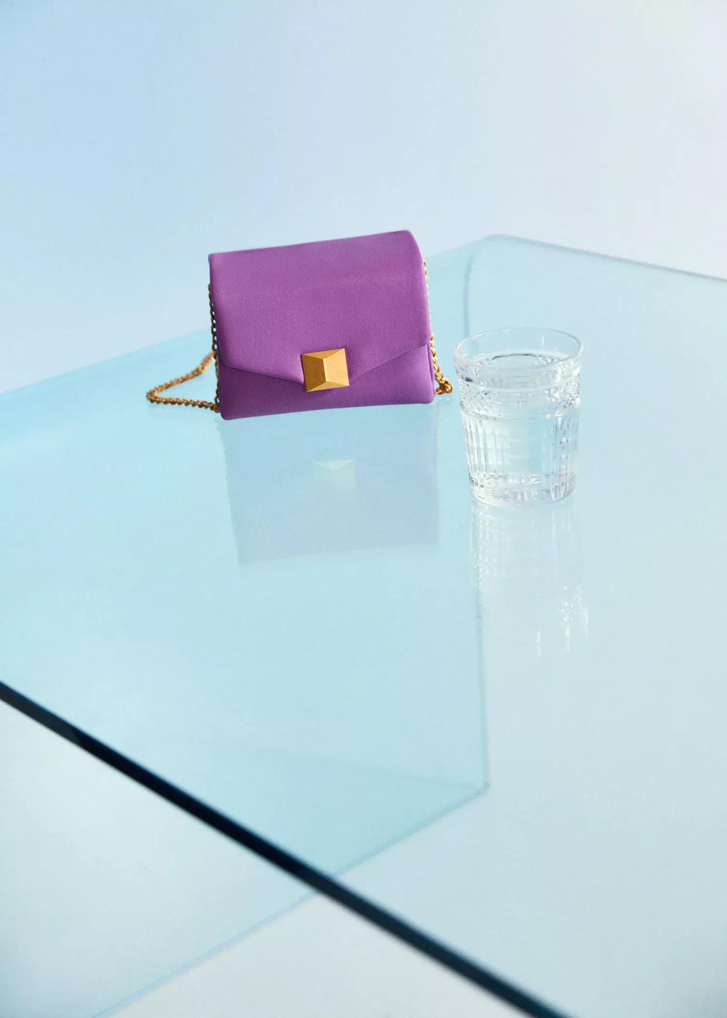 purple Flap chain bag, , large image number 4