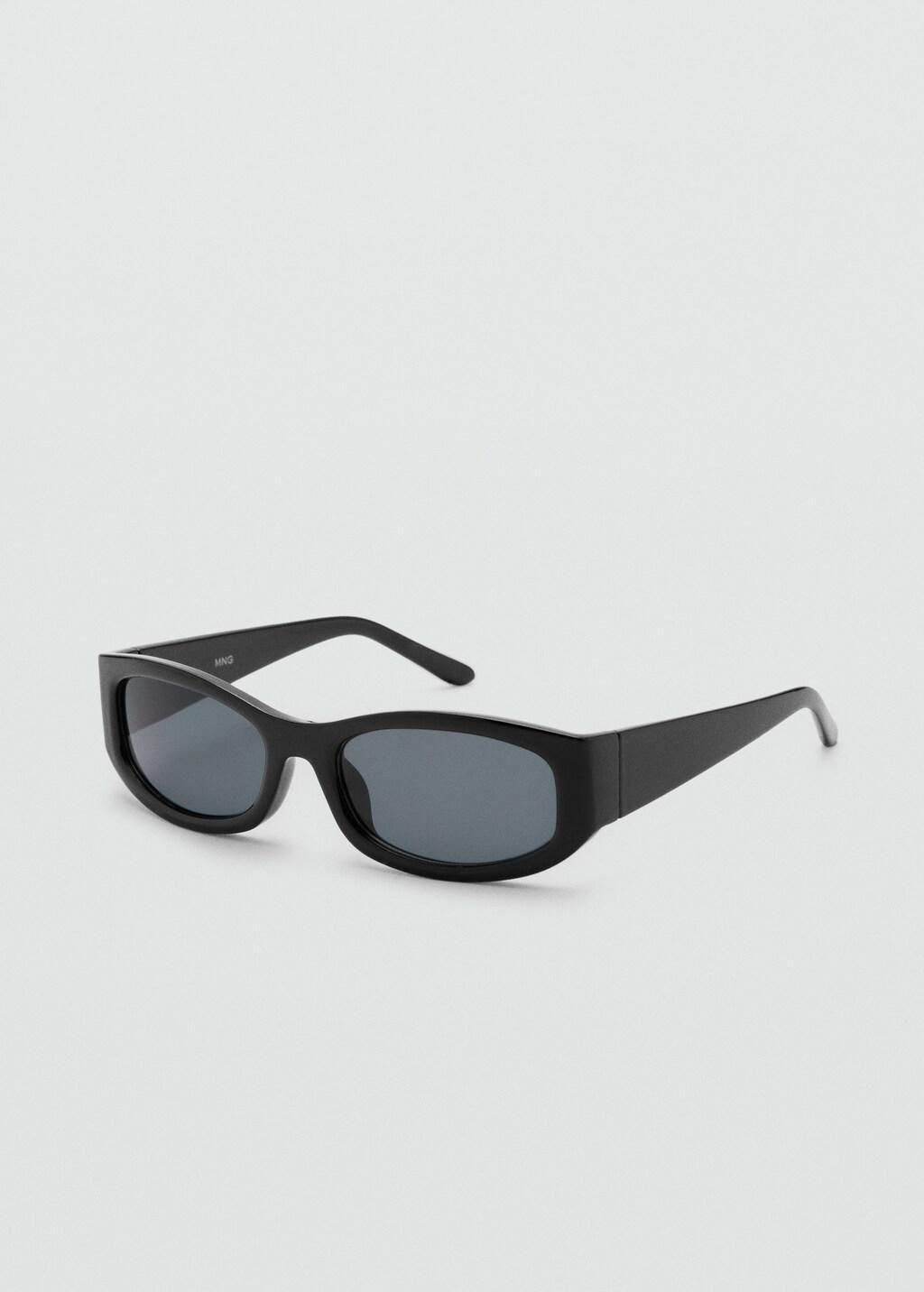 Black Resin Frame Sunglasses, Black, large image number 1