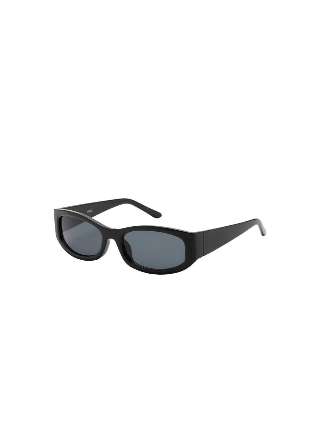 Black Resin Frame Sunglasses, Black, large image number 3