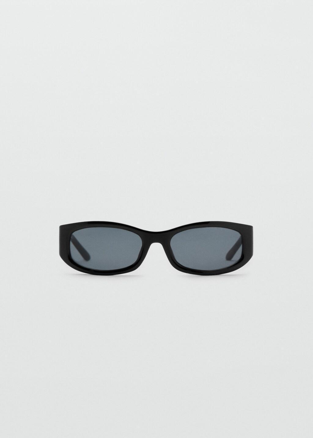 Black Resin Frame Sunglasses, Black, large image number 4