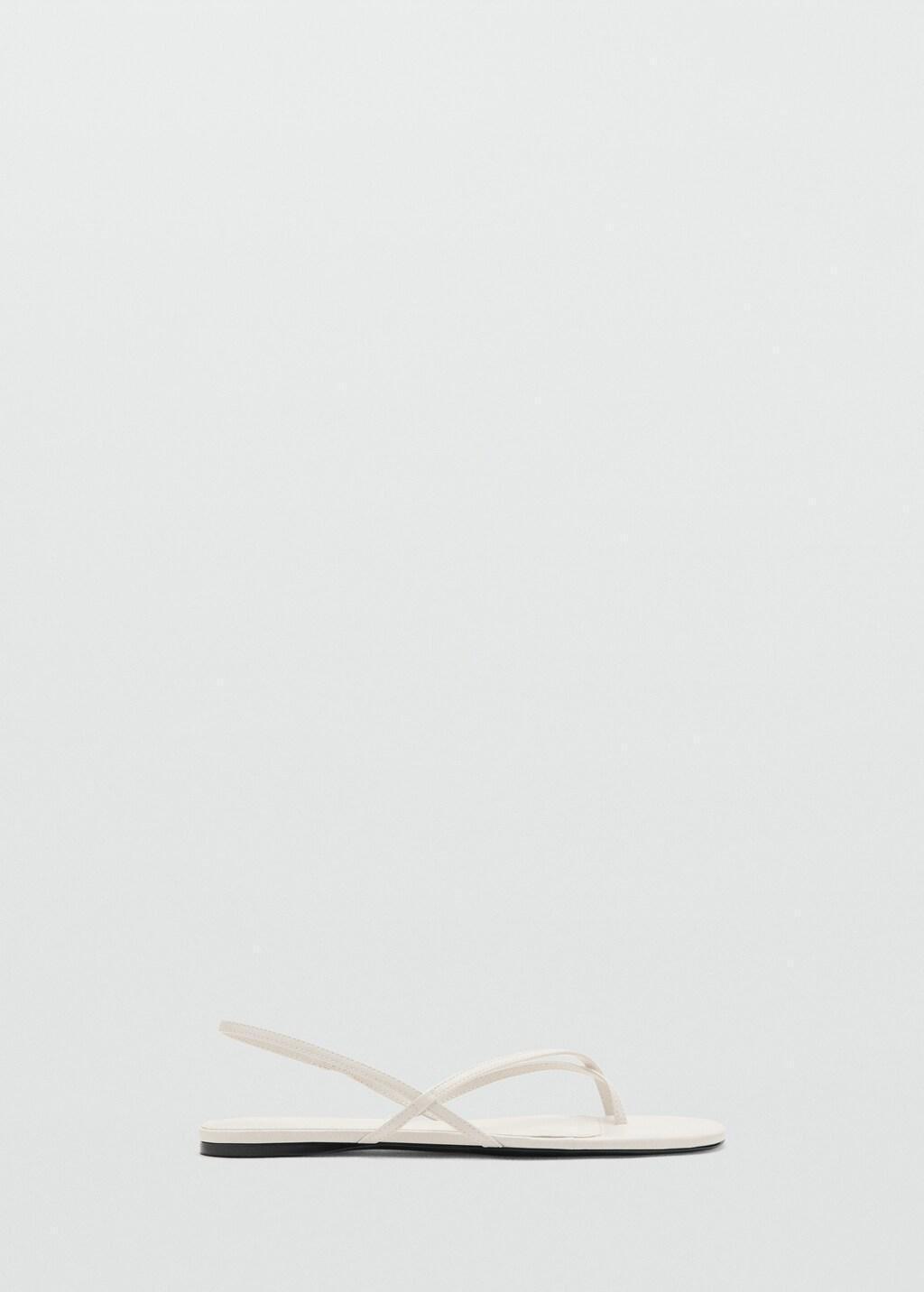 Beige Criss-Cross Straps Sandals, Light Beige, large image number 4