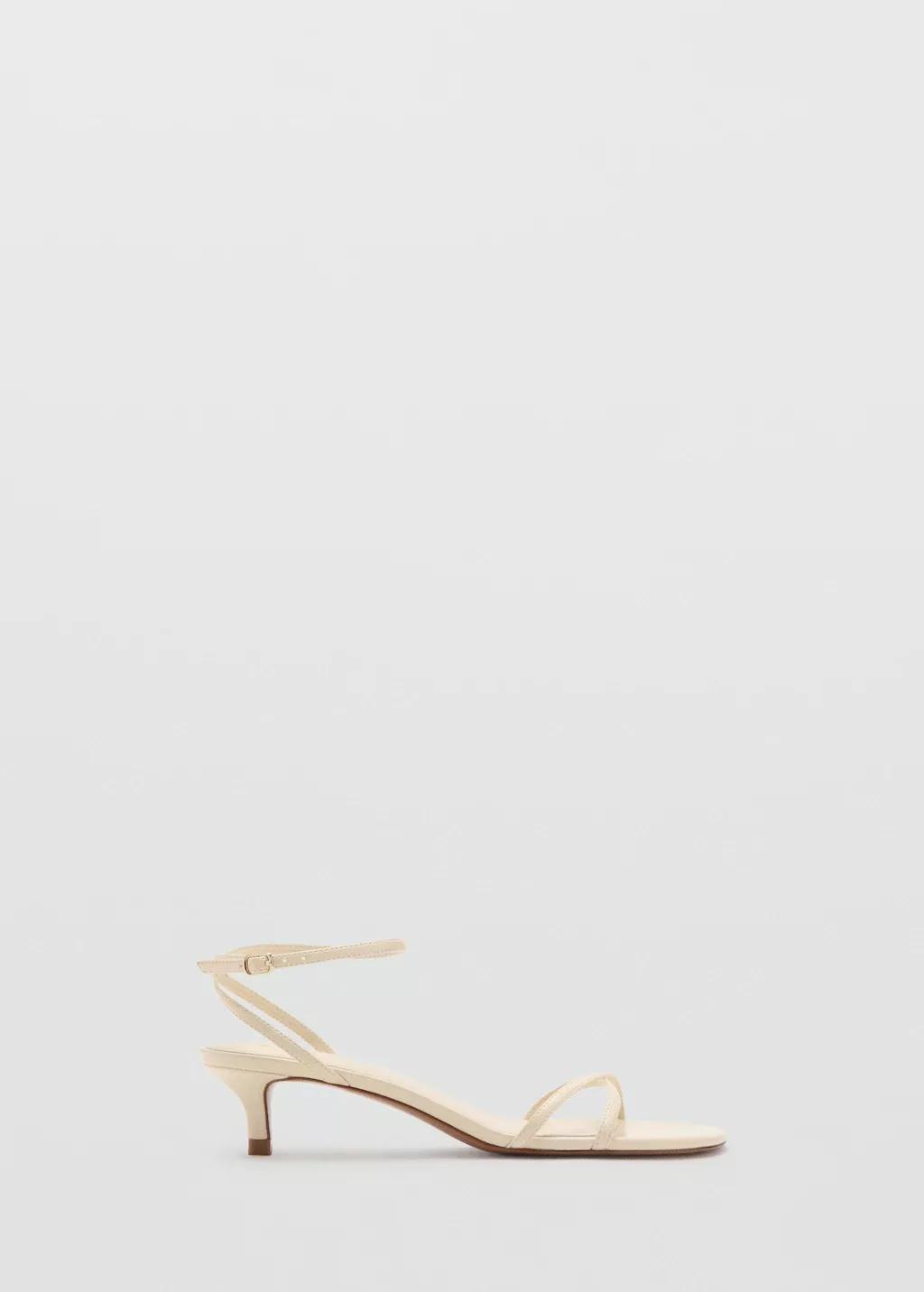 Yellow Criss-Cross Straps Sandals, Yellow, large image number 3