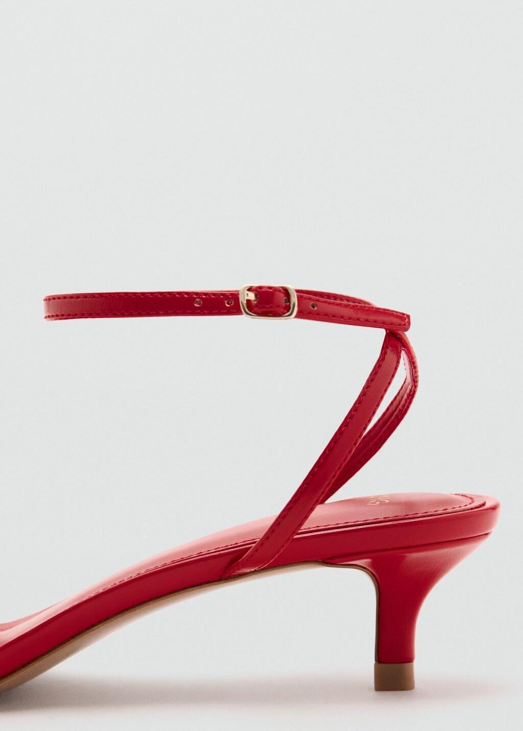 Red Criss-Cross Straps Sandals, 0201_70, large image number 2