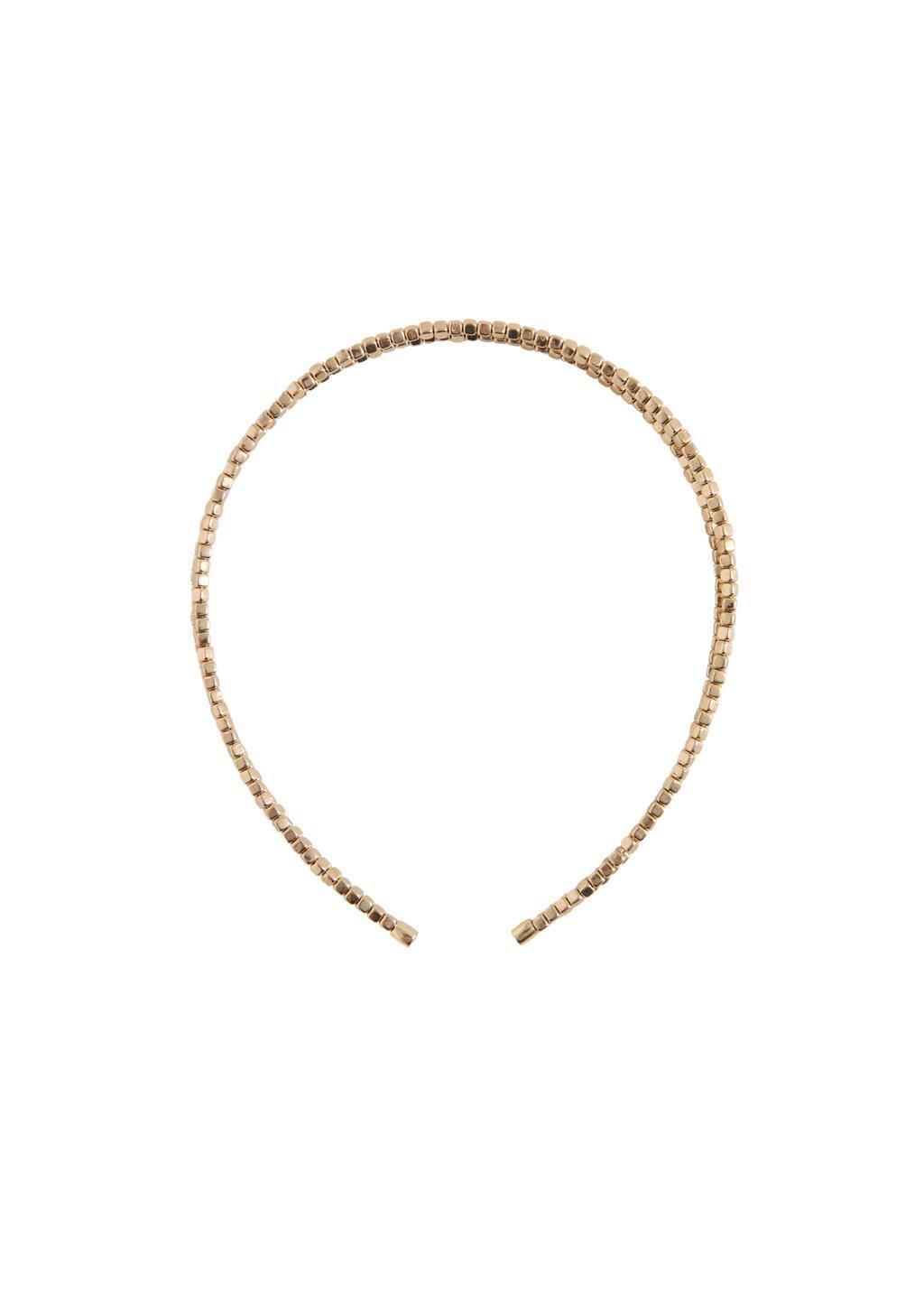 Gold Double Headband, Kids Girls, Gold, medium
