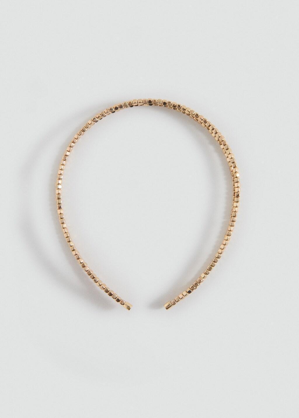 Gold Double Headband, Kids Girls, Gold, medium