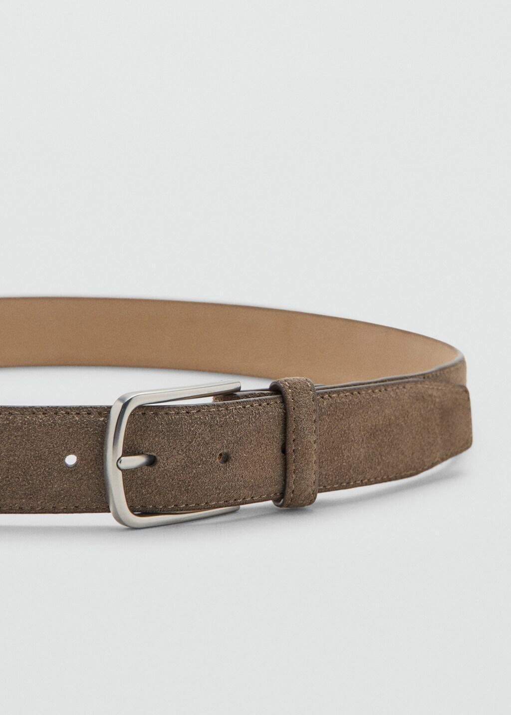 Beige Nappa Leather Belt, Light Beige, large image number 0