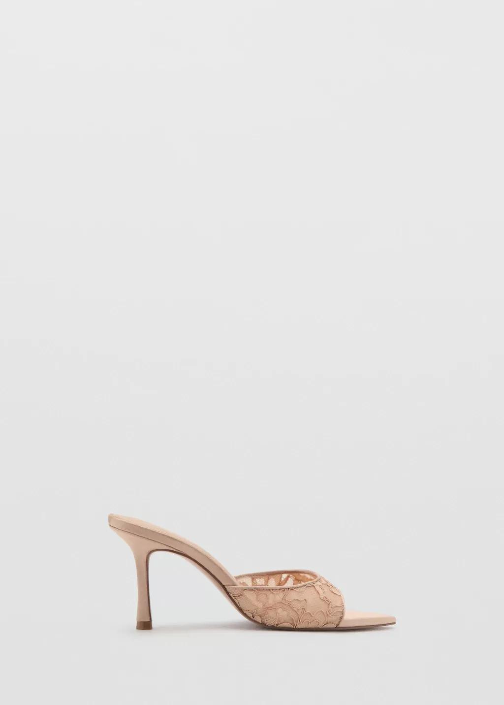Pink Lt Pastel Lace Heeled Sandals, Light-Pastel Pink, large image number 3