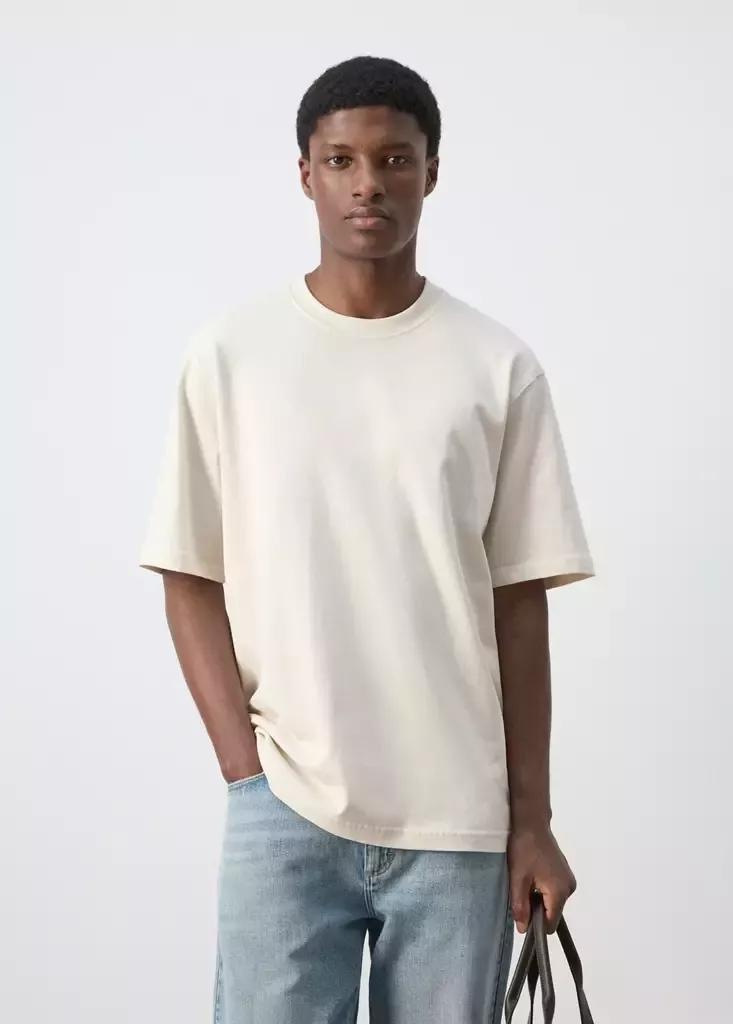 Relaxed Fit T-Shirt 260Gsm, Light Beige, large image number 1