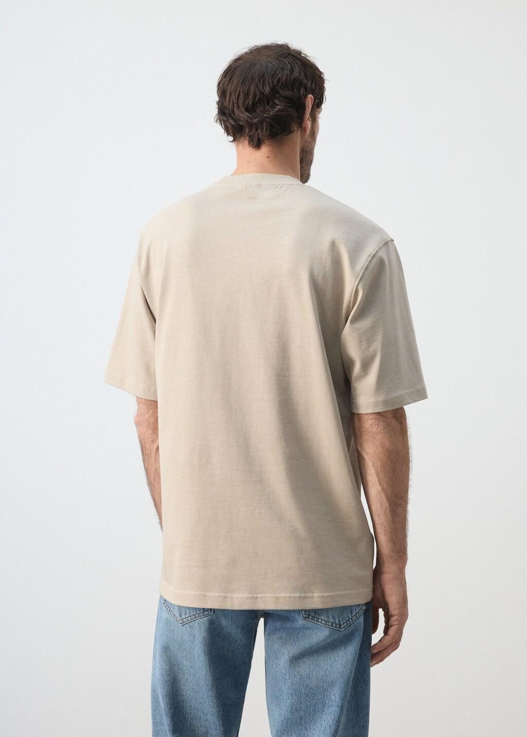 Brown Relaxed Fit T-Shirt 260Gsm, Light Pastel Brown, medium
