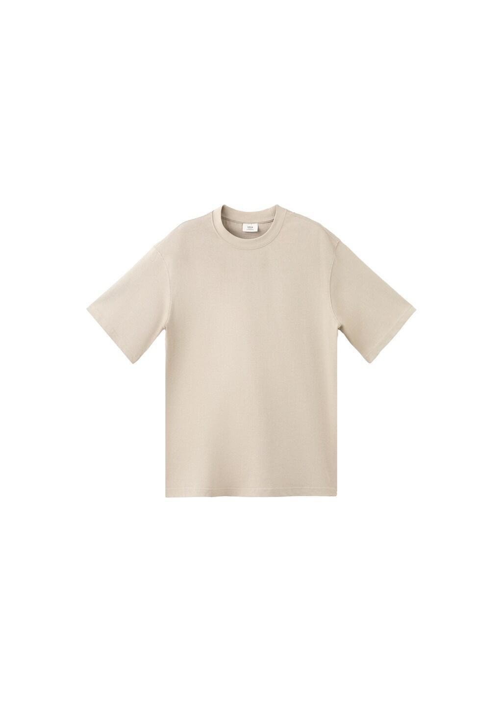 Brown Relaxed Fit T-Shirt 260Gsm, Light Pastel Brown, large image number 6