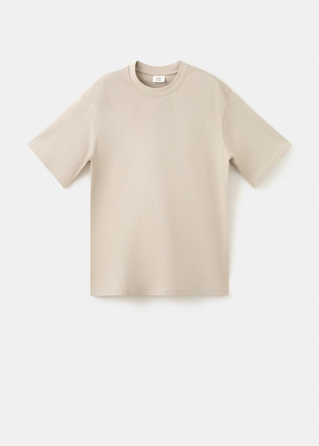 Brown Relaxed Fit T-Shirt 260Gsm, Light Pastel Brown, large image number 7