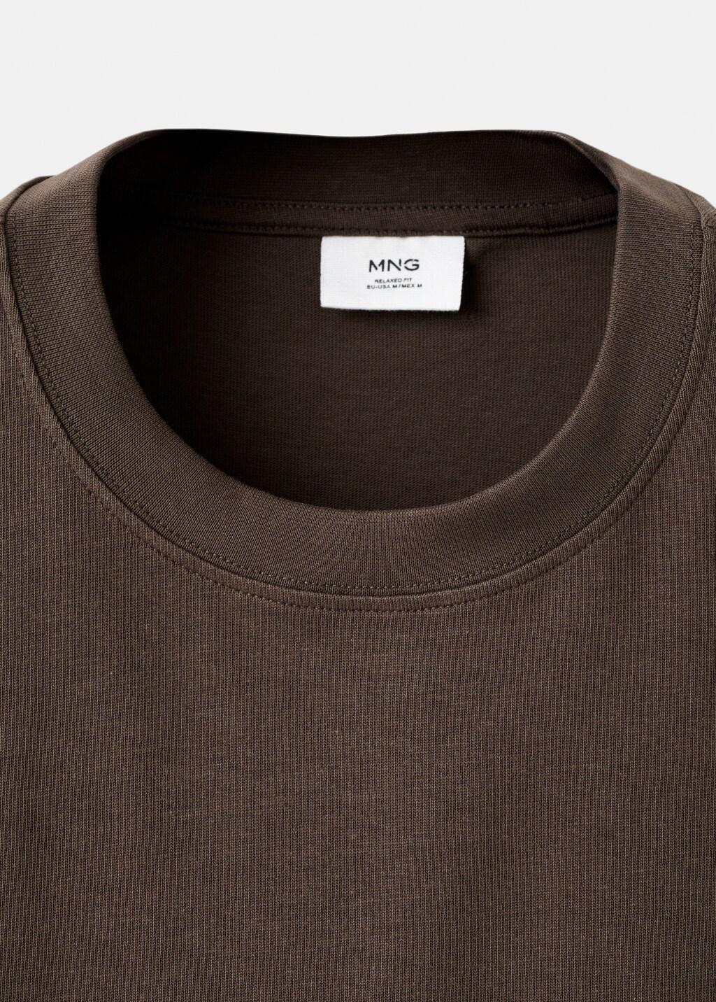 Brown Relaxed Fit T-Shirt 260Gsm, Brown, large image number 1