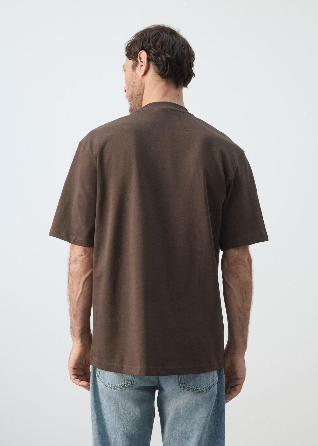 Brown Relaxed Fit T-Shirt 260Gsm, Brown, large image number 2