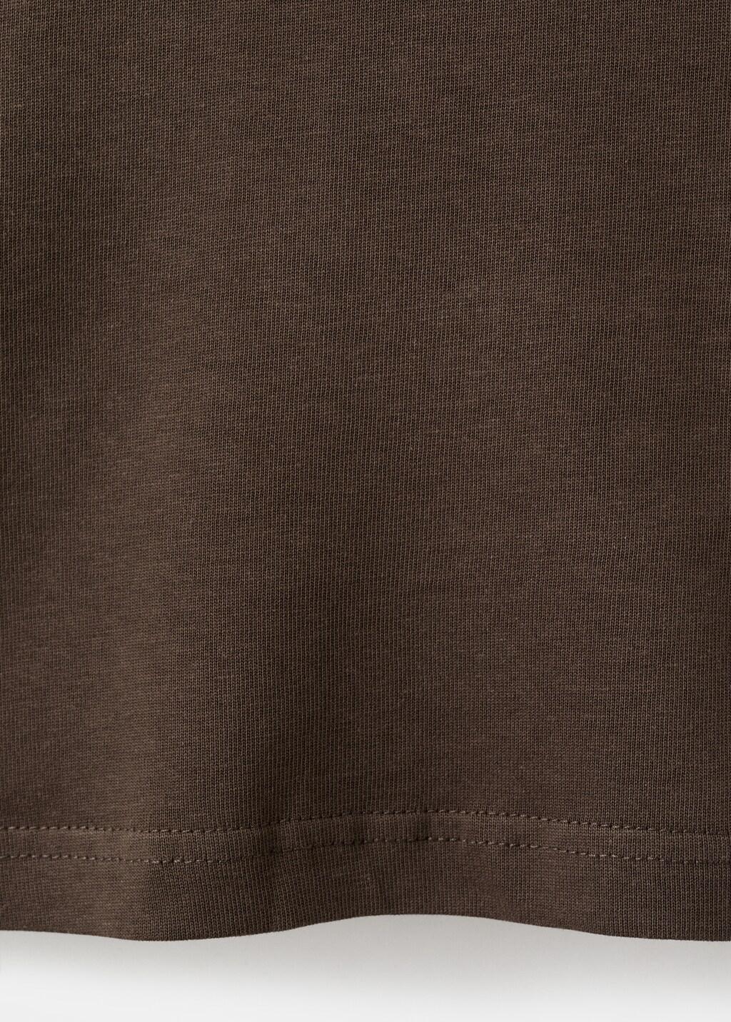 Brown Relaxed Fit T-Shirt 260Gsm, Brown, large image number 5