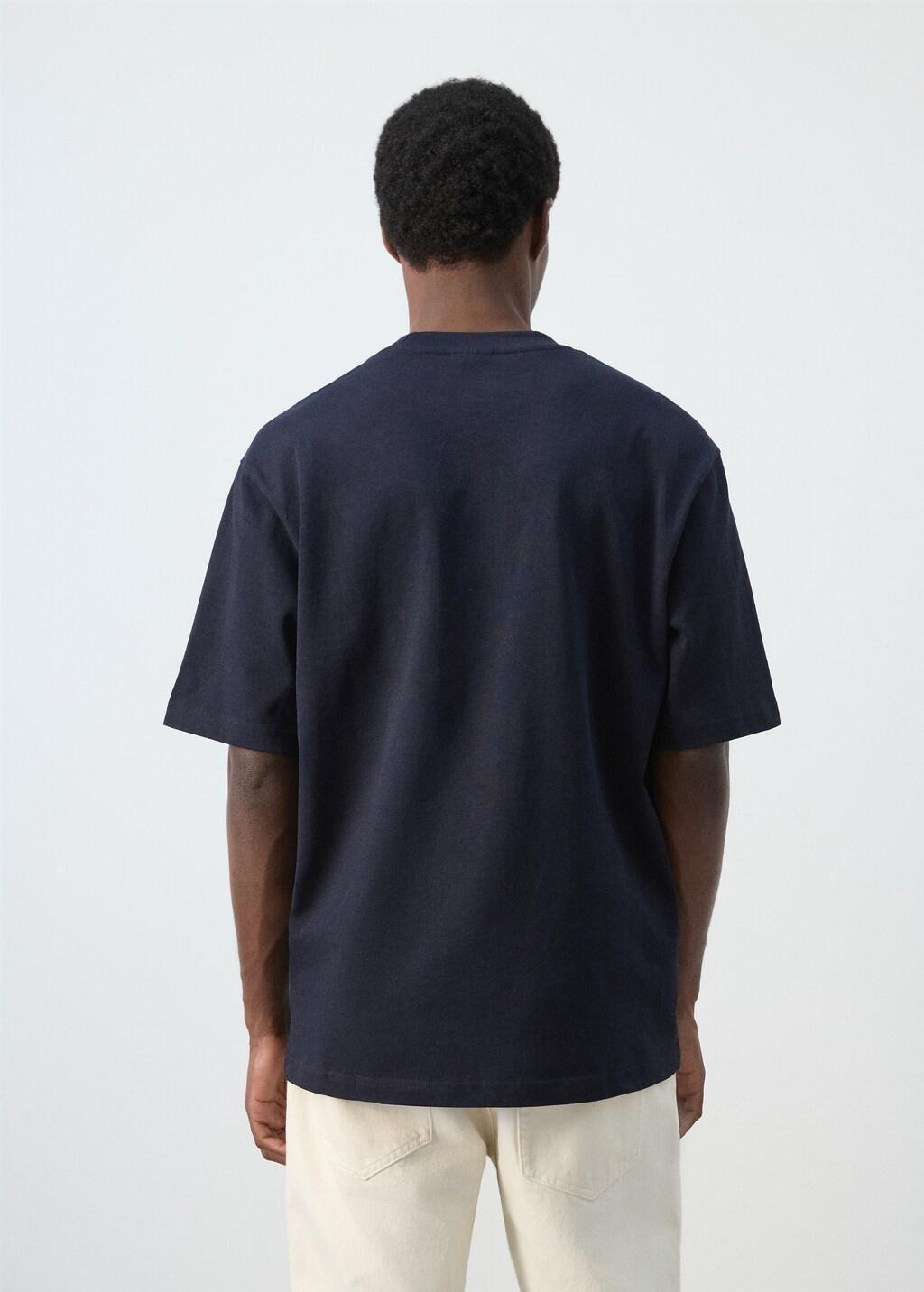 Blue Relaxed Fit T-Shirt 260Gsm, Navy, large image number 2