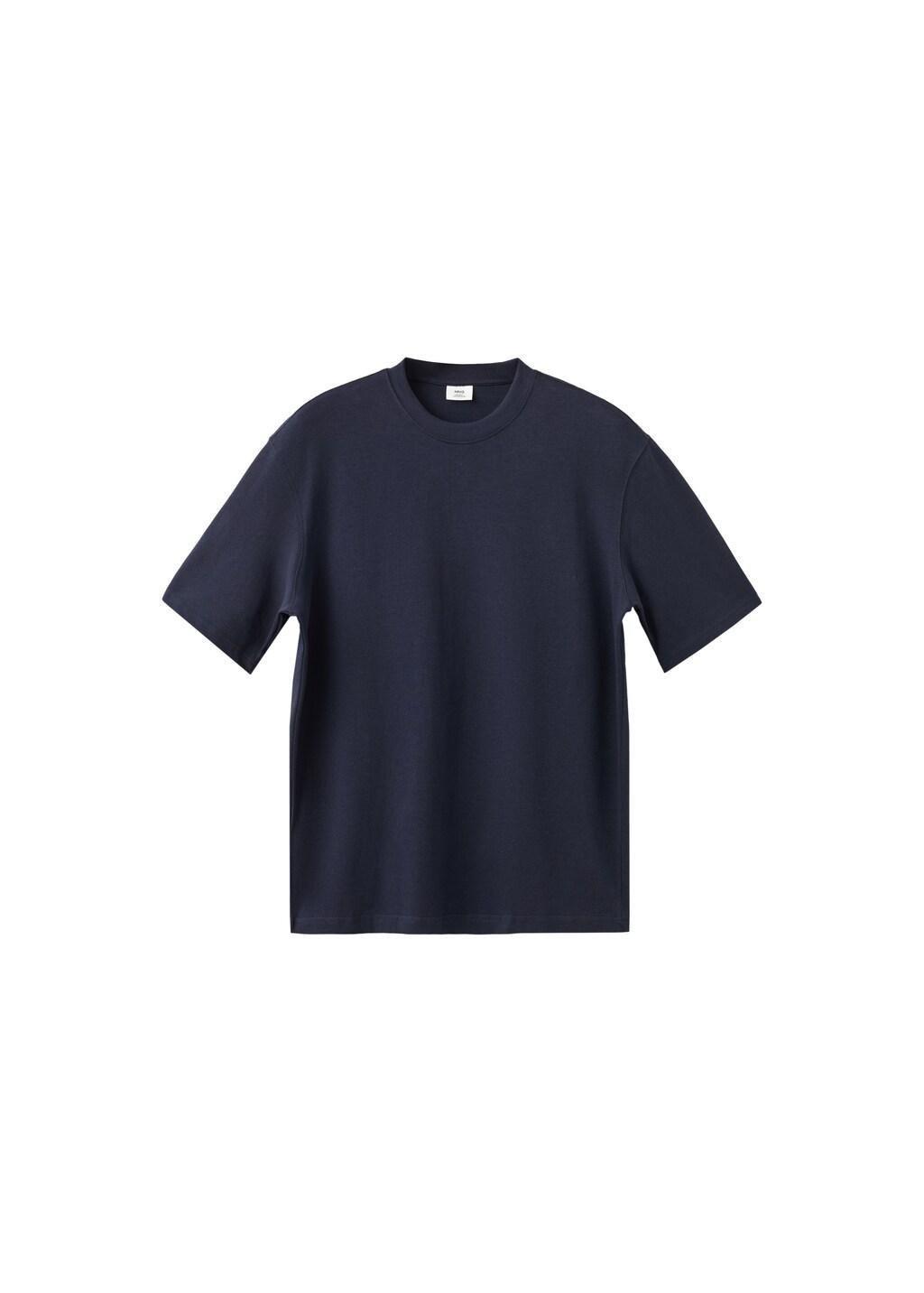 Blue Relaxed Fit T-Shirt 260Gsm, Navy, large image number 6