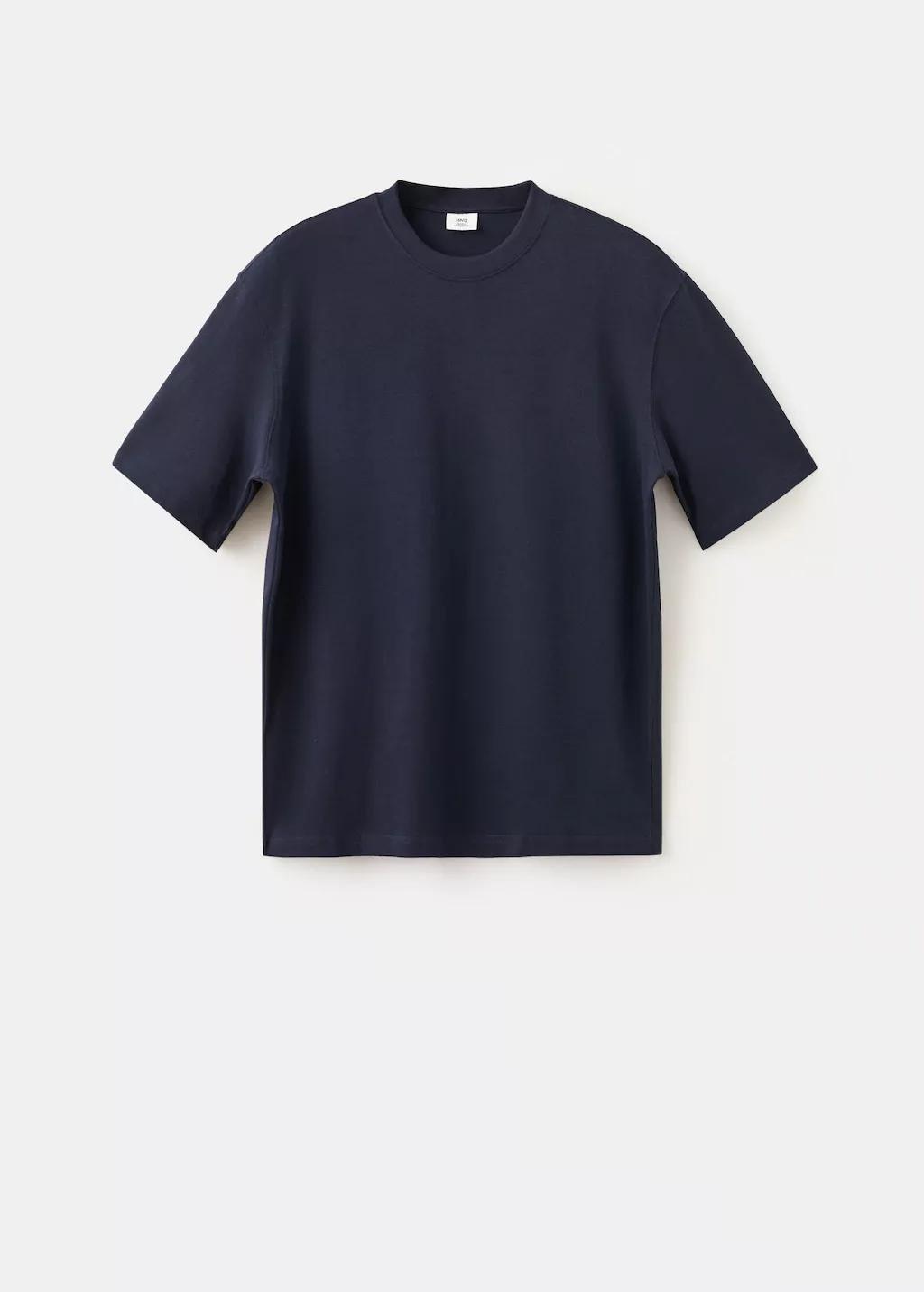 Blue Relaxed Fit T-Shirt 260Gsm, Navy, large image number 7