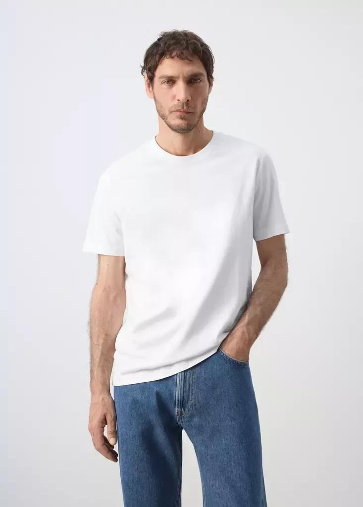 White Slim Fit T-Shirt 180Gsm, White, large image number 0