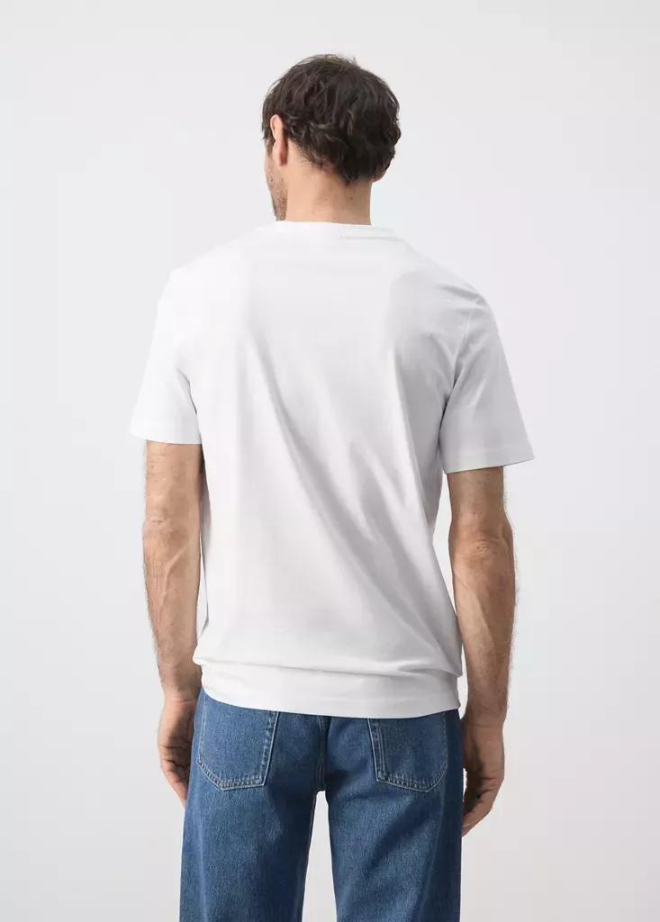 White Slim Fit T-Shirt 180Gsm, White, large image number 1