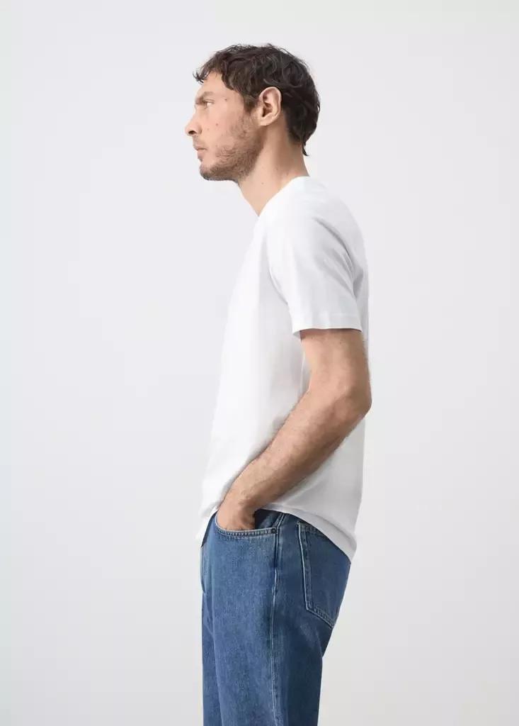 White Slim Fit T-Shirt 180Gsm, White, large image number 5
