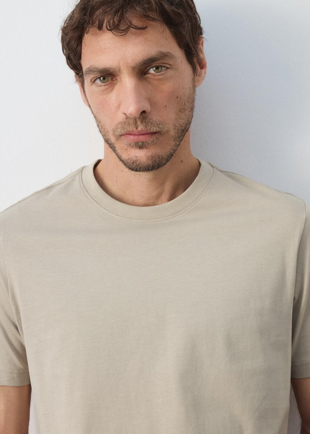 Brown Lt Pastel Slim Fit T-Shirt 180Gsm, Light Pastel Brown, large image number 4