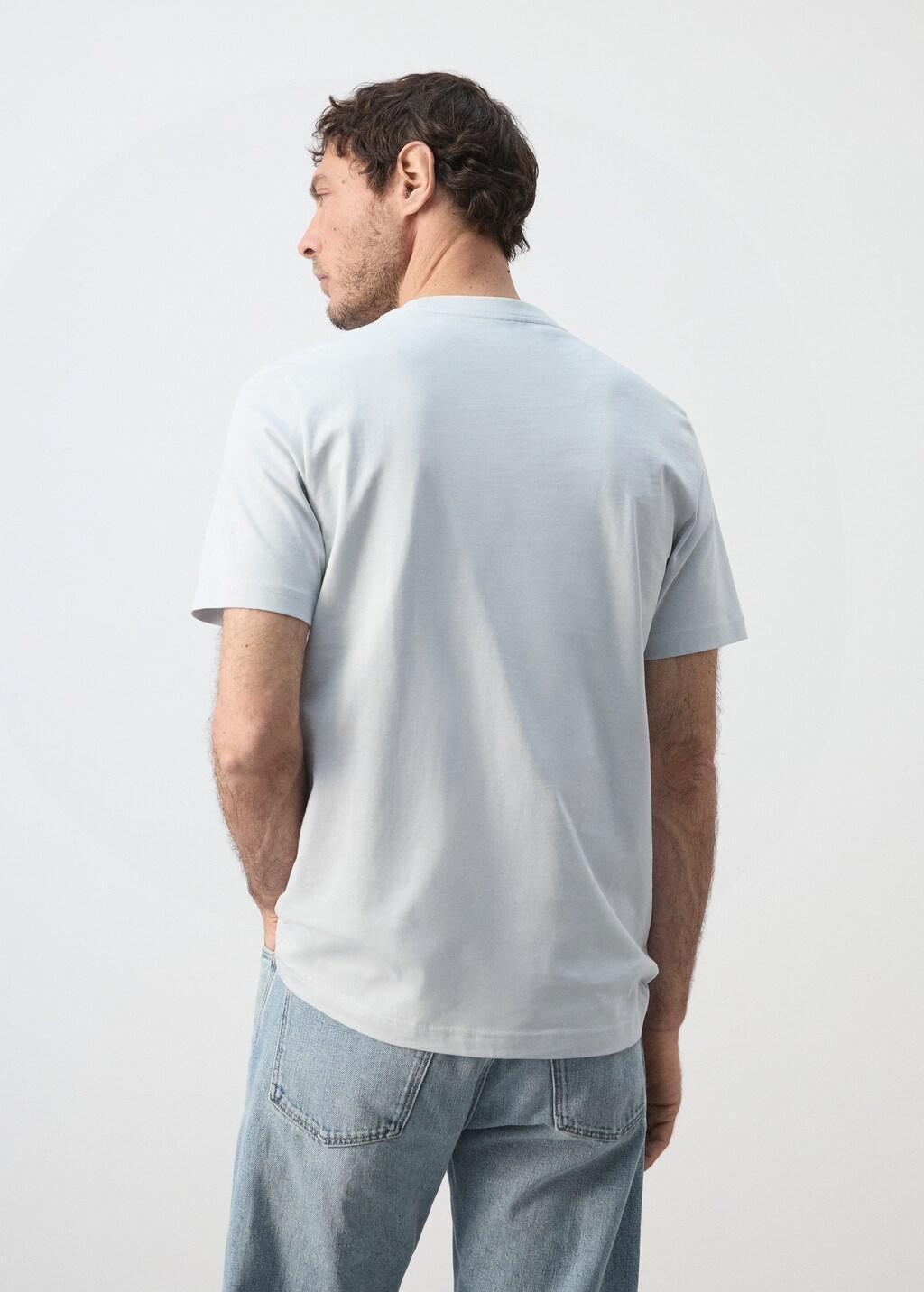 Turquoise Slim Fit T-Shirt 180Gsm, Turquoise - Aqua, large image number 2