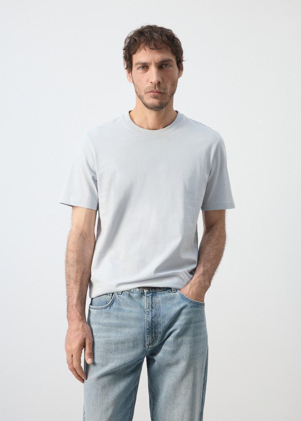 Turquoise Slim Fit T-Shirt 180Gsm, Turquoise - Aqua, large image number 3