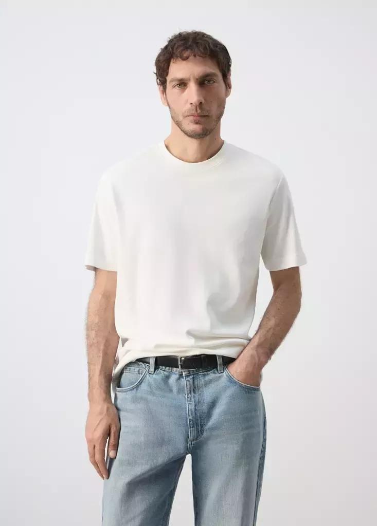 NATURAL WHITE Regular fit T-shirt 200gsm, Natural White, large image number 3